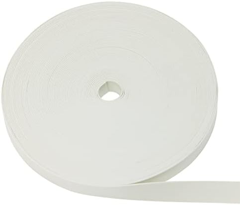 Sometkxy 11yards elástico branco faixa de 0,8 cm/0,31 polegadas de largura alças de elástico de borracha de altura aldeia elástica