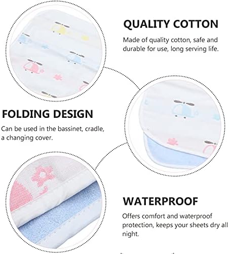 Colchão resistente à água Kisangel Protetor 1 PCS lavável reutilizável leito de bebê cartoon Casto de bebê Bed Pad Casto molhado