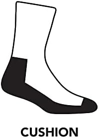 Derny Tough Vermont Hiker Merino Wool Micro Crew Socks Cushion Charcoal XL