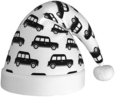 London Black Cab Taxi Papai Noel para adultos, grande chapéu de natal confortável com fantasia de Halloween
