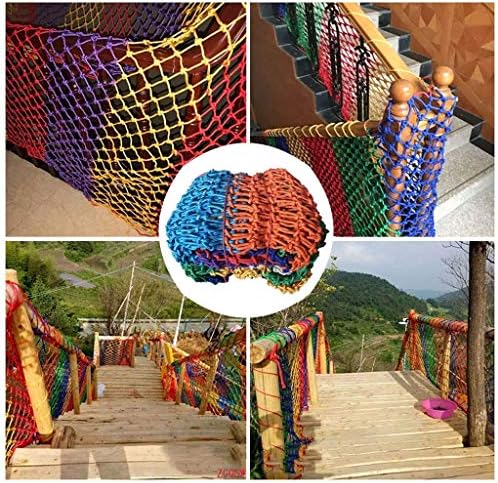Yuwuxin Multi-Purpose Rope Net Color Decorative Safety Net, rede de proteção ambiental, segurança líquida de escalada para