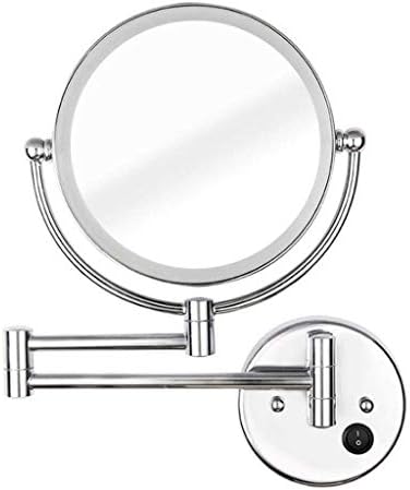 Tonpop vaidade espelho espelho maquiagem espelho espelho LED LED iluminado banheiro montado na parede de dupla face 3x ampliação