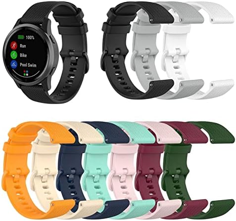 Pulseira de pulseira vevel 20mm de pulseira para ticwatch e para garmin venu para precursor 645 smartwatch watchband de smartwatch