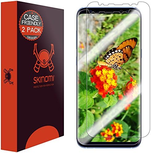 Skinomi Techskin [2-Pack] Protetor de tela transparente para Samsung Galaxy S8 Plus Anti-Bubble HD TPU Film