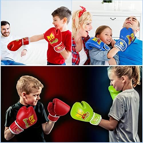 Luvas de boxe para crianças de Sifenyu para crianças 6 onças de boxe para jovens de 6 a 13 anos, meninos e meninas treinando luvas