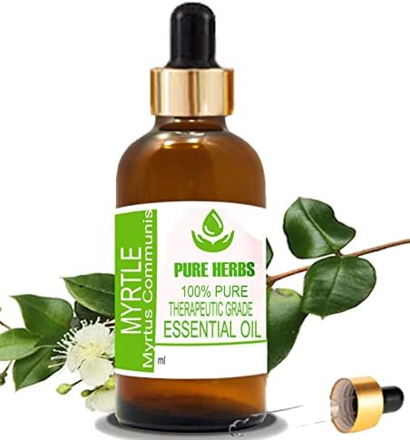 Ervas puras Myrtle Pure & Natural Teleapeautic Grade Essential Oil com conta -gotas 15ml
