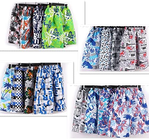 Turncos de natação masculinos do Tforester Men shorts de praia seca rápida com bolsos com zíper e calças de praia de