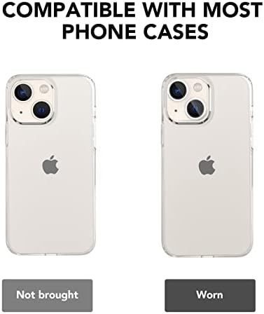 [2 Conjuntos] [Vermelho] Metal Tampa completa + Protetor de lente de câmera de círculo de vidro temperado para iPhone 13/13 Mini, capa