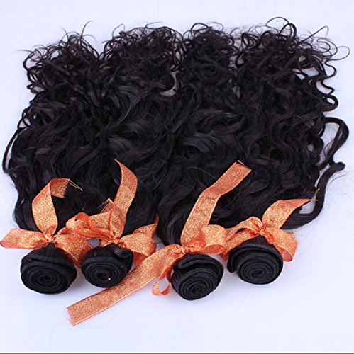 8a Virgem peruana Remy Pacotes de cabelo humano de telas OFERECIMENTOS NATURAIS Curly 3pcs/lote 300 gramas cor natural 28