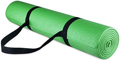 Balance de todos os objetivos de 1/4 de polegada de alta densidade anti-tear exercício de tapete de ioga com alça de transporte
