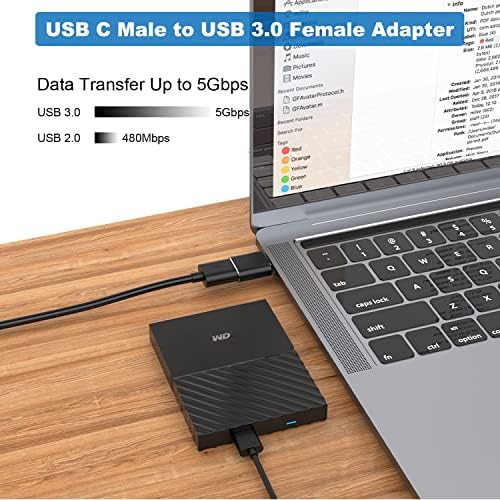 Adaptador AREME USB C, USB Um homem para USB C masculino, USB 3.0 masculino para USB C fêmea, USB tipo C masculino para USB 3.0 Connector