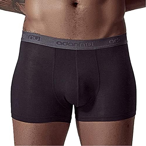 Mens Boxers Men Slim Slim Panties Panties Solid Cor Boxer Mid-Waist Soft Briefs Sexy All Underwear
