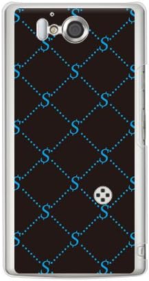 Second Skin S Monogram Black X Blue Design por ROTM/para Aquos Phone Zeta SH-09D/Docomo DSHA9D-PCCL-202-Y350