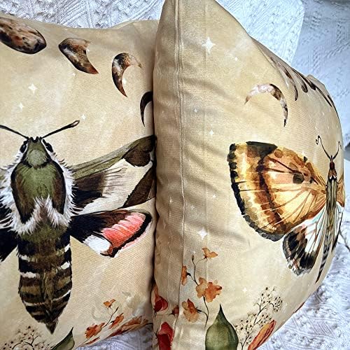 Pacote de Vineland de 2 capas de travesseiro de arremesso de travesseiros decorativos para cama de sofá, padrão de mariposa,