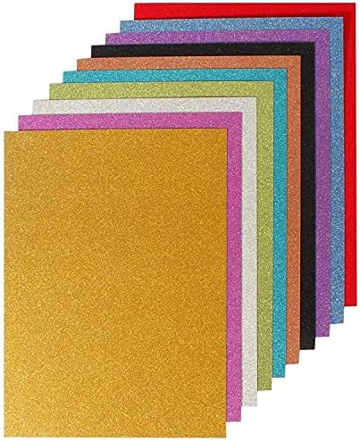 OFIXO Grade Glitter Glitter Craft Cartão de papel Decoração de papel de decoração de papel Cartão de papel Diy Scrapbook Diy