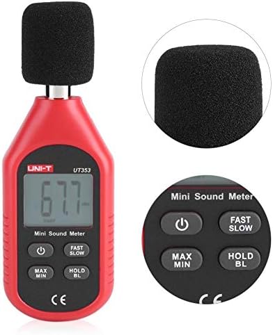 Medidor de decibéis de som, LCD Decibel de áudio digital Medidor de som do medidor Medidor de ruído Monitor do medidor de dB Medição