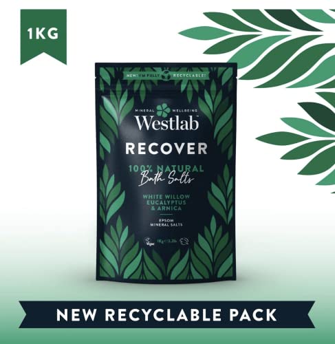 Sais de Epsom de recuperação do Westlab com White Willow & Eucalyptus
