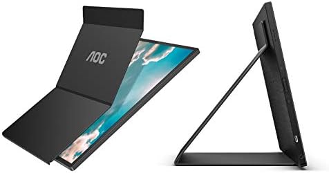 AOC i1601fwux 15,6 Monitor portátil alimentado por USB-C, mouse sem fio extremamente esbelto e hp x3000 g2 até 15
