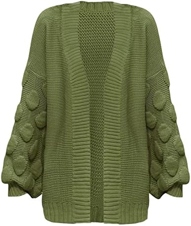 Cokuera Film's Fall Winter Oversize Plain Knitt Cardigan Fashion Casual Aberto Aberto da frente de malha