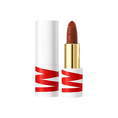 WGUST Lipstick brilhante batom gelado de veludo gorjeta lisa nutritiva colorida longa duradoura não fácil de cair batom de longa