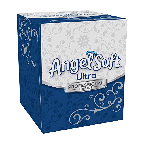 Angel Soft Ultra Professional Series Premium 2-Bly Facial Tissue pelo GP Pro; Caixa de cubo; 49470; 36 caixas por caso;