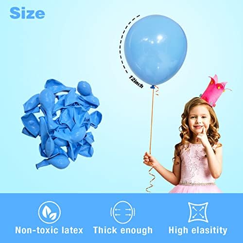 Balões azuis reais ， 100pcs balões azuis 12 polegadas Latex Thinckballoons para decorações de casamento para festa de aniversário infantil