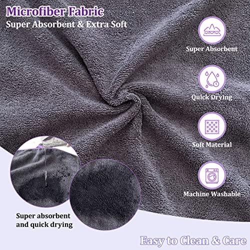 Casaco de secagem de cachorro - Toalha de banheira de cachorro Microfibra de seca rápida super absorvente cães de gato de