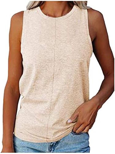 Camisas de algodão para mulheres, o dia das mães sem mangas blusas feminina raglan elegante fitness fino ajuste