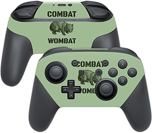 MightySkins Skin Compatível com Nintendo Switch Pro Controller - Combate Wombat | Tampa protetora, durável e exclusiva do encomendamento