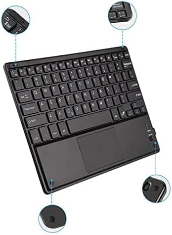 Teclado de onda de caixa compatível com ULEFONE ARMOR 12 5G - teclado Slimkeys Bluetooth com trackpad, teclado portátil com trackpad