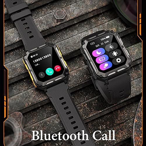 Jifover Indestrutível Smartwatch, BT v5.0 Smartwatch robusto para homens, Sport Watch com resposta/Faça CHAMAD