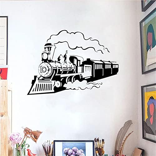 Rtyuihn Vintage Startador de parede de trem Locomotiva Vintage STEAM APPLICE VINIL HOME DÉCORE