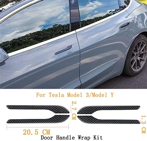 FQCUECF para Tesla Modelo 3/Y PORTA DO MUITO DO KIT DE PORTA DO MODELO DE ATUALIZAÇÃO PARA TESLA MODELO 3 MODELO Y, RED RED FIBRO