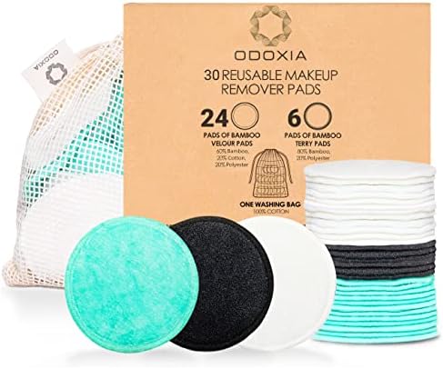 Removedor de maquiagem reutilizável almofadas | Rodas de algodão eco amigável e zero de algodão | Produtos de beleza | 15 almofadas