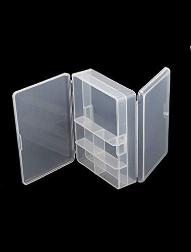 Novo LON0167 10,3cm x 6,5 cm de plástico branco 6 componentes caixa de gabinete de armazenamento (10,3 cm x 6,5 cm Weißer