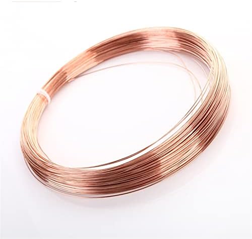 Fio de cobre esmaltado WDongx 5m/2m/1m diâmetro 0,2/0,3/0,4/0,5/0,6/0,8/1/1,2/1,5/1,8/2/2,5/3/4/5 mm Linha de cobre T2 Linha de cobre