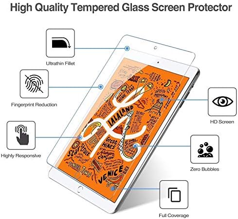 Procase iPad Mini 5 2019 Pacote de estojo inteligente slim com 2 pacote iPad mini 5 2019 / mini 4 2015 Protetores