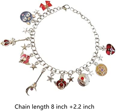 Ayjbdgr Anime Cartoon Sailr Moon Charm Bracelet Gifts For Women Girl