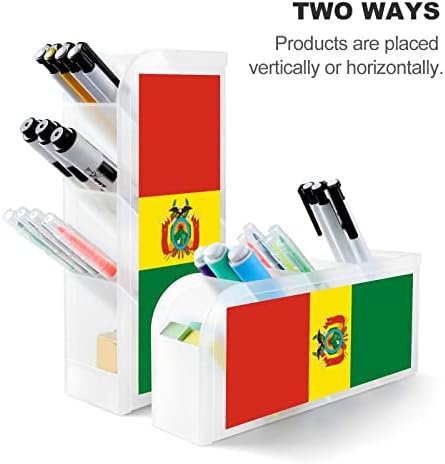 Bolívoro bandeira portador de caneta Lápis Organizador Maquia