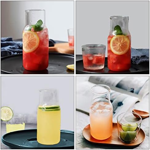 Hemoton copos de vidro arremessadores de vidro dispensadores de bebidas de jarra de água fria jarros de chá gelado arremessador