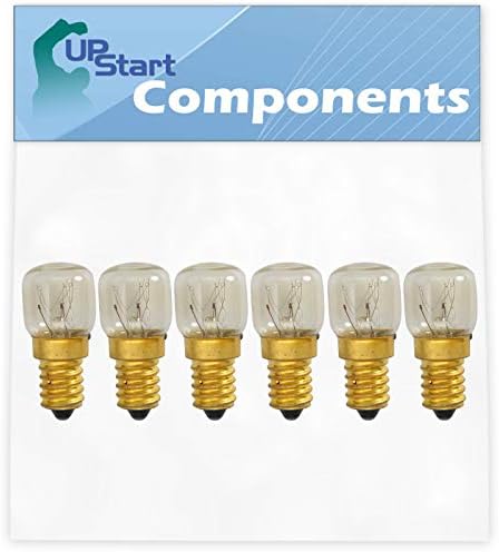 6 -Pack 4173175 Substituição da lâmpada para Whirlpool GBD307pds7 - Compatível com lâmpada de forno de hidromassagem
