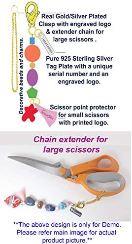 Scissors FOBs by Scissorfobz-Natural Collection- Chave da chave da chave de pulseira de pulseira de pulseira de pulseira