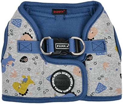 Puppia Spring e Summer Fashion-In Step-In Vest Dog Arnness, Blue_minmi, Extra grande