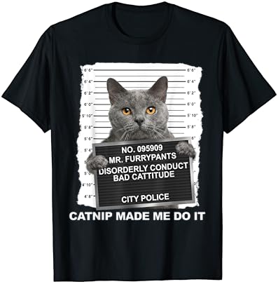 Catnip me fez fazer uma camiseta engraçada de gato