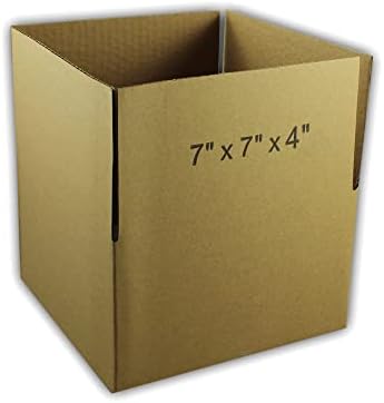 10 ECOswift 7x7x4 Caixas de embalagem de papelão corrugado enviando caixas de remessa movendo caixas 7 x 7 x 4 polegadas