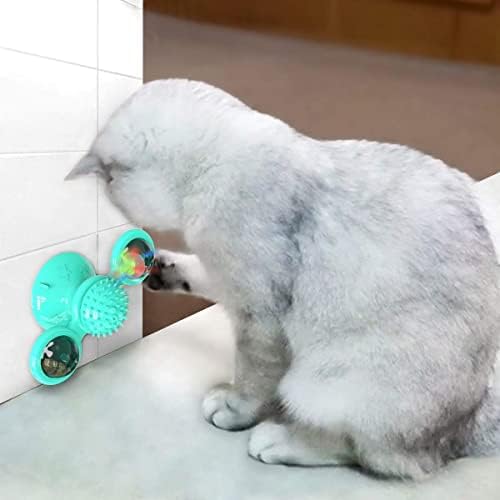 Brinquedos de gatos de Lejgeqr para gatos internos, brinquedo interativo de gatos com a sucção xícara de vento brinquedos de gatinho