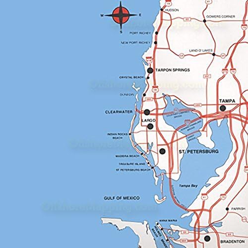 Topspot Mapa N202 Tampa Bay Area Fishing and Recreation Mapa Port Rickey para Veneza