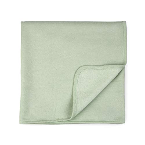 Girinos escovados de algodão orgânico recebendo cobertor, 36 x36, verde