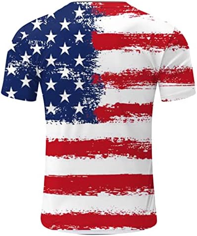 Camisetas patrióticas masculinas de Ruiruilico Tamas America Summer Summer Casual Camisetas curtas