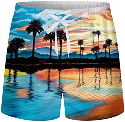 Shorts saxigol para homens Hawaiian Summer Praia Pants 2023 Casual Rombo de natação seca Casual Pres moldura de estampa